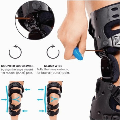 Pinza ajustable para la rodilla: soporte optimizado para aliviar el dolor y proporcionar estabilidad