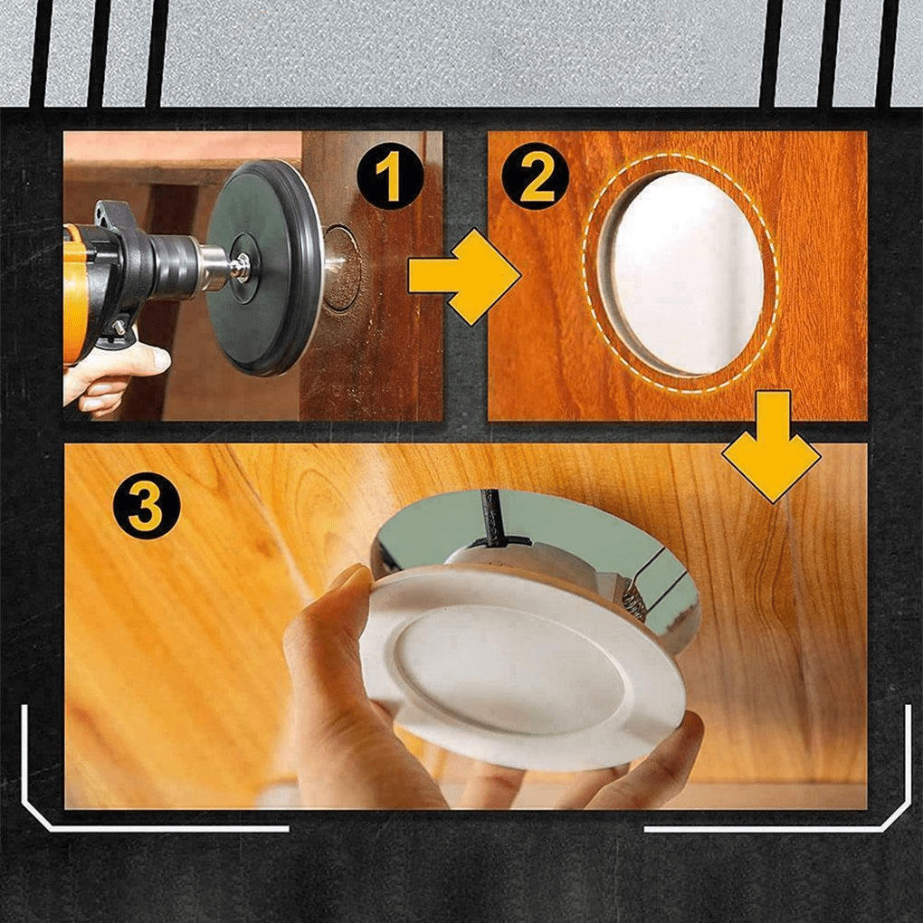 Adjustable Hole Saw Tool for Woodworking – 4.5 to 13 cm Diameter, Portable with Ultra-Sharp Blades for Clean Cuts-6