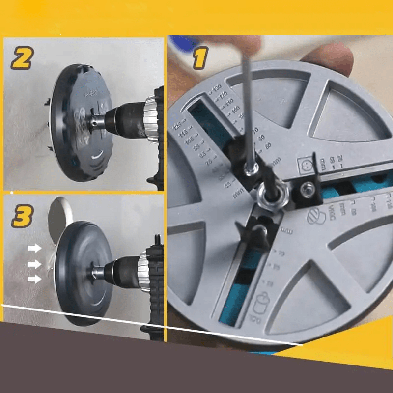 Adjustable Hole Saw Tool for Woodworking – 4.5 to 13 cm Diameter, Portable with Ultra-Sharp Blades for Clean Cuts-5