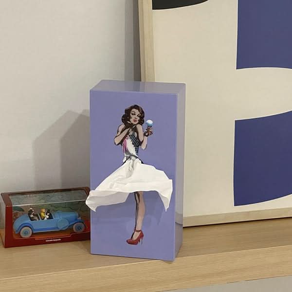 AEROBOX – Caja de pañuelos Flying Rock para decoración del hogar divertida