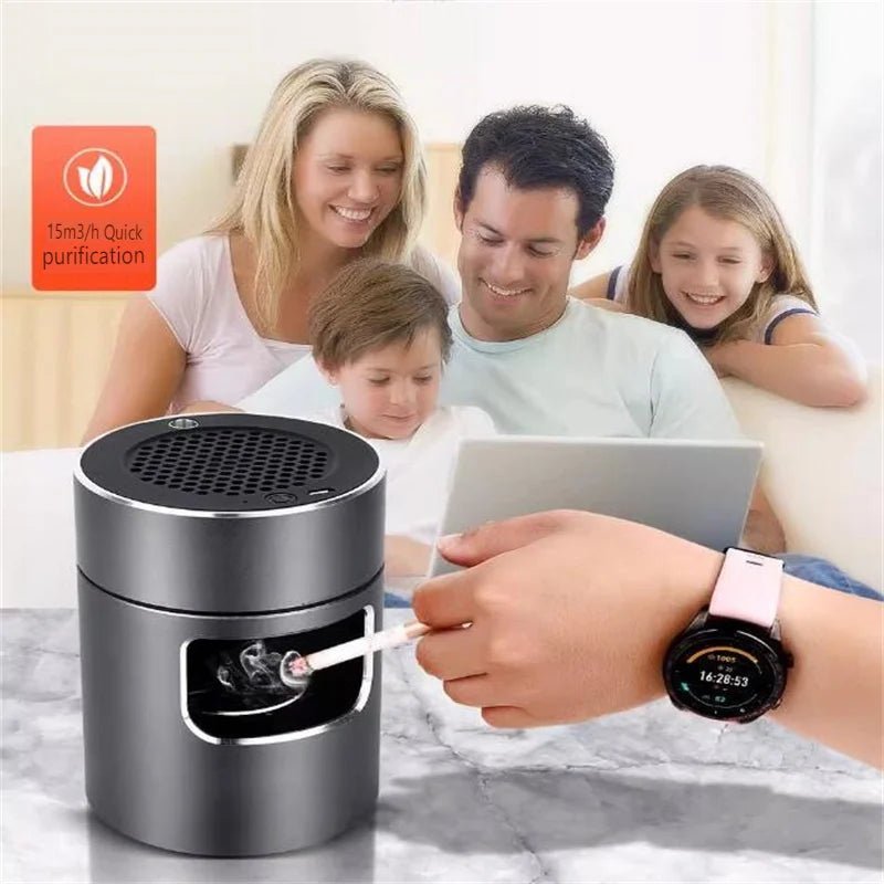 AEROCLEAN – Slimme Rookloze Asbak met Oplaadbare Batterij en HEPA-filter