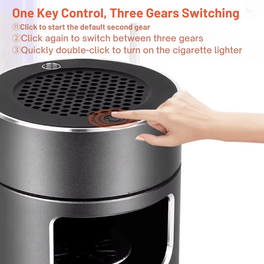 AEROCLEAN – Smart Smokeless Ashtray with Rechargeable Battery and HEPA Filter
