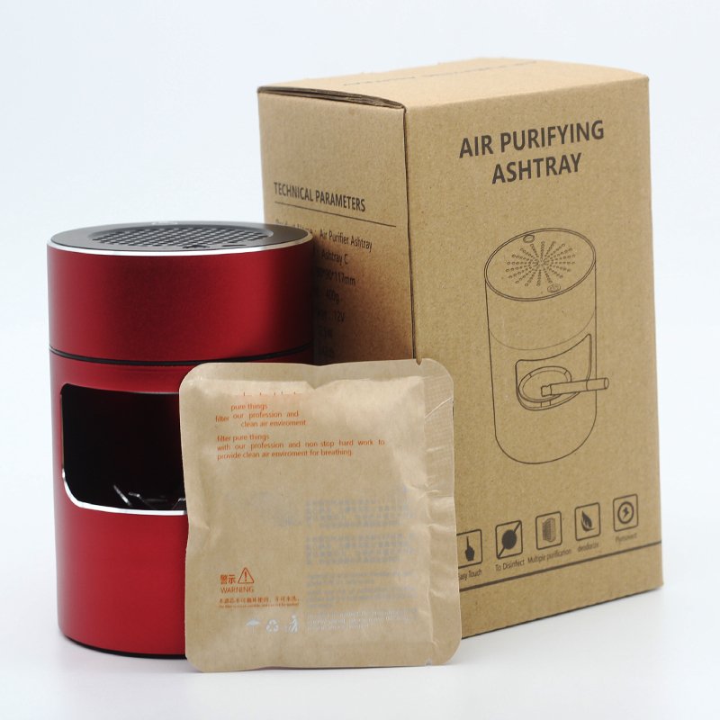 AEROCLEAN – Smart Smokeless Ashtray with Rechargeable Battery and HEPA Filter