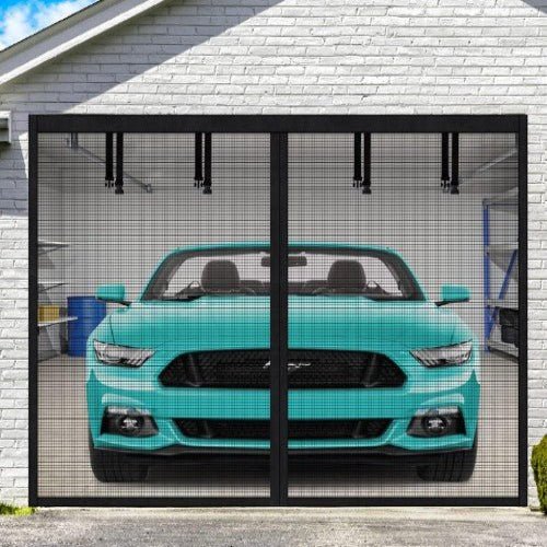 AeroShield Mosquitera para Garaje Libre de Insectos | Mosquitera magnética para puerta de garaje que permite el flujo de aire fresco y protege contra insectos