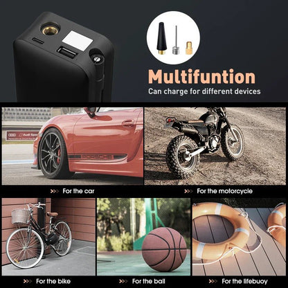 AirGo Max – Gonfleur de pneus portable avec affichage numérique et puissance de 150 PSI