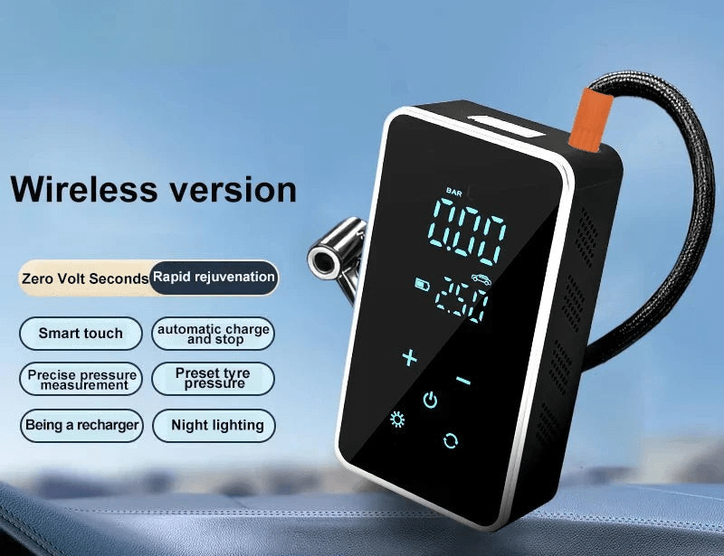 AirMax Touch – Portable electric air pump with touchscreen & 150 PSI