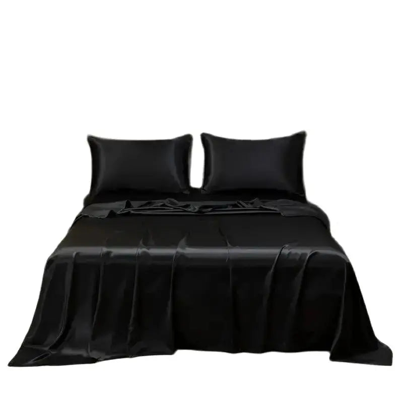 SATINBREEZE – Cooling Satin Bed Sheet Set with Breathable Soft Pillowcases 6