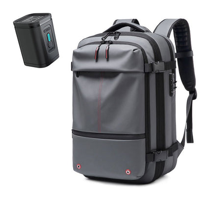 Zaino AIRTRAIL - Zaino da viaggio comprimibile con scomparto per laptop da 17,3 pollici e compressione sottovuoto