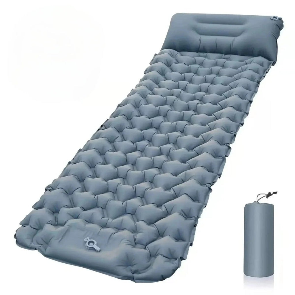Airtrek Mat - inflatable camping mattress with foot pump & ergonomic design 0