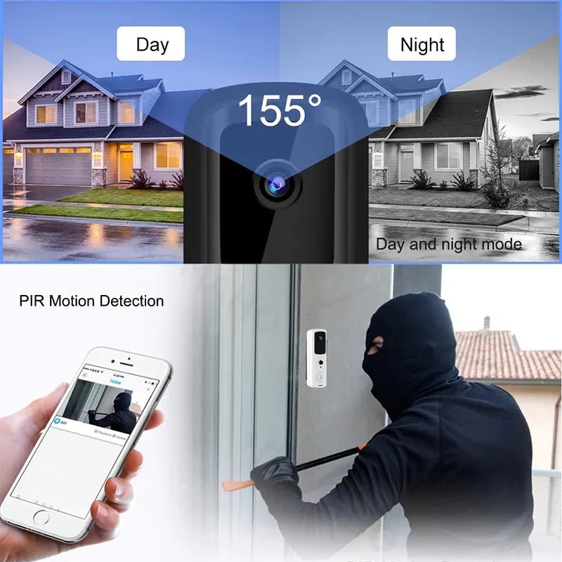 Smart Wireless Video Doorbell Camera with 1080p HD & Two-Way Audio 4