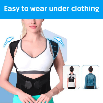 ALIGNORA – Corrector de postura ergonómico para aliviar el dolor de espalda