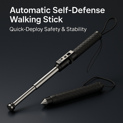 AllGuard Stick – Automatische Zelfverdedigingswandelstok met Stabiliteitssteun