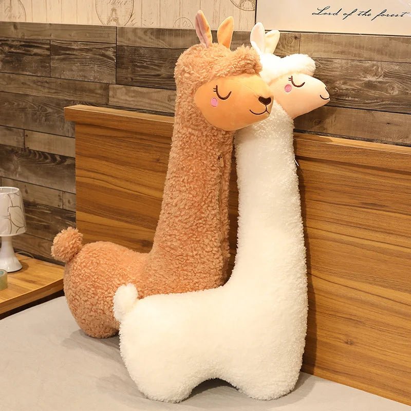 ALPACARESS – Peluche douce en alpaga 130cm pour décoration intérieure