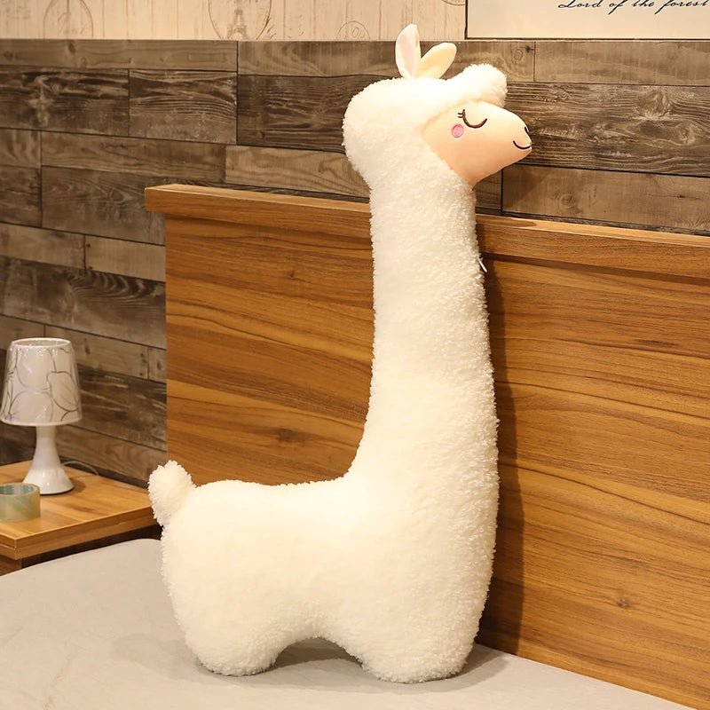 ALPACARESS – Peluche douce en alpaga 130cm pour décoration intérieure