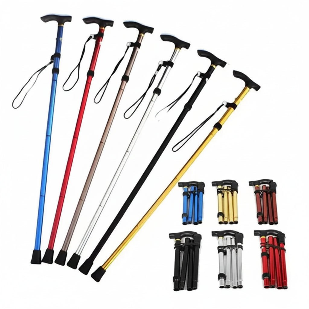 MOUNTREL – Adjustable Aluminum Trekking Poles with Comfort Grip & Non-Slip Tips 2