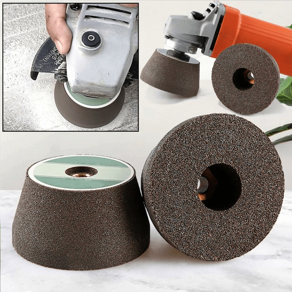 Angle Grinder Polishing Disc – Universal Tool Sharpener for Rust Removal and Surface Restoration, 7.5 x 5 cm, Gray-3