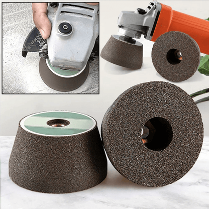 Angle Grinder Polishing Disc – Universal Tool Sharpener for Rust Removal and Surface Restoration, 7.5 x 5 cm, Gray-3