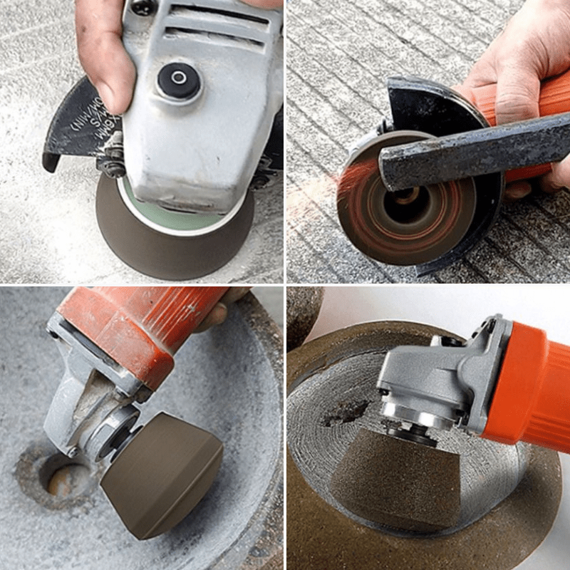 Angle Grinder Polishing Disc – Universal Tool Sharpener for Rust Removal and Surface Restoration, 7.5 x 5 cm, Gray-6