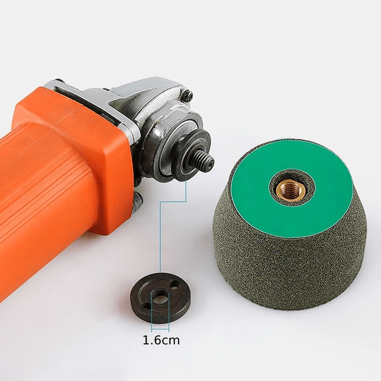 Angle Grinder Polishing Disc – Universal Tool Sharpener for Rust Removal and Surface Restoration, 7.5 x 5 cm, Gray-4