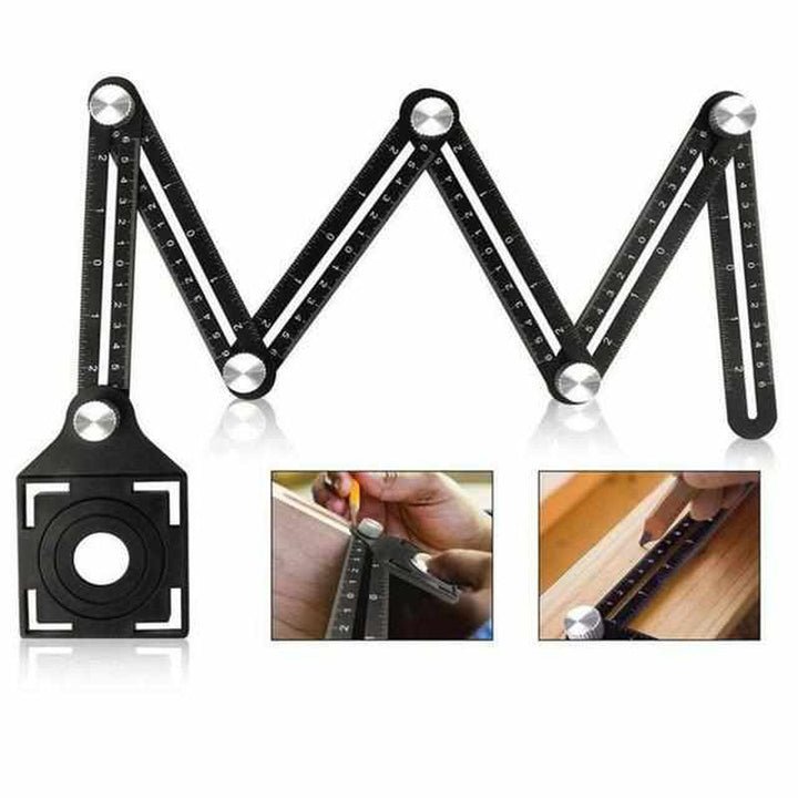 Adjustable Angle-izer 2.0 Measuring Tool – Durable 5mm Aluminum Alloy for Accurate Layouts and Easy Storage-3