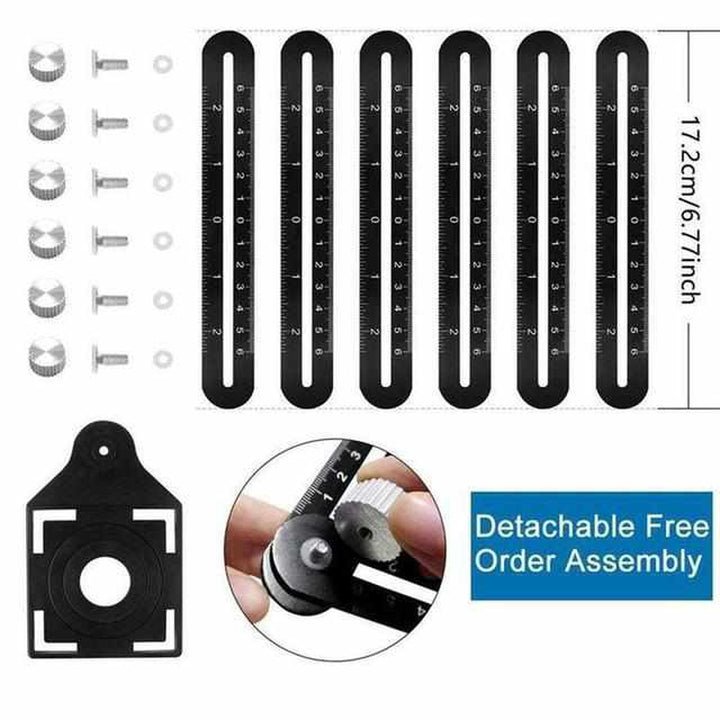 Adjustable Angle-izer 2.0 Measuring Tool – Durable 5mm Aluminum Alloy for Accurate Layouts and Easy Storage-6