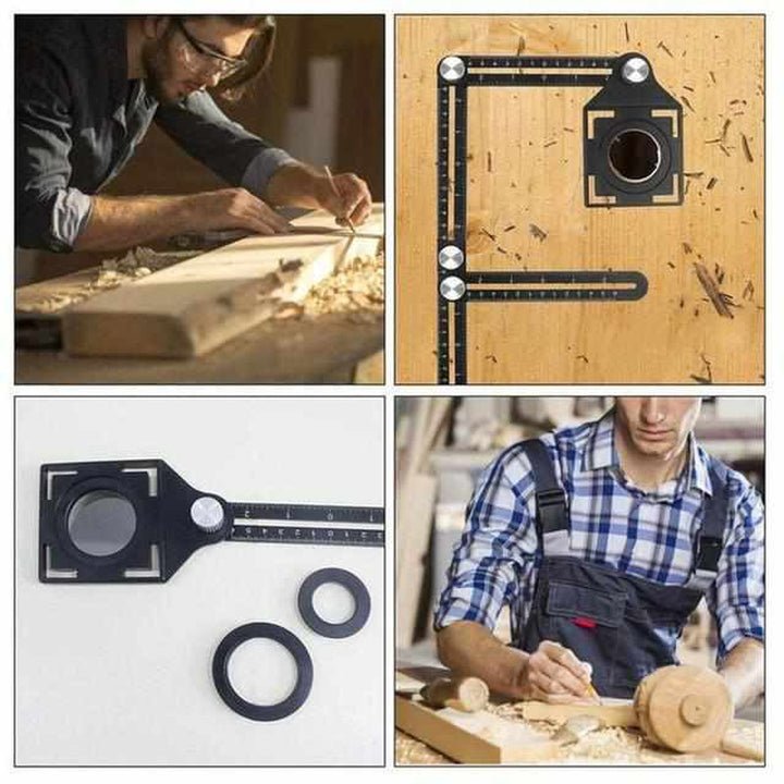 Adjustable Angle-izer 2.0 Measuring Tool – Durable 5mm Aluminum Alloy for Accurate Layouts and Easy Storage-5
