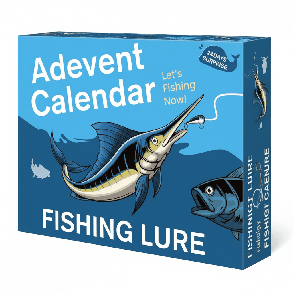 ANGLERVENT – 24 Days Christmas 2025 Countdown Fishing Tackle Set