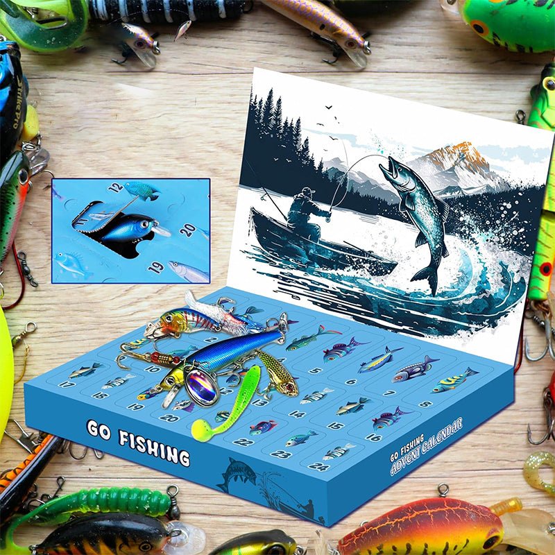 ANGLERVENT – 24 Days Christmas 2025 Countdown Fishing Tackle Set