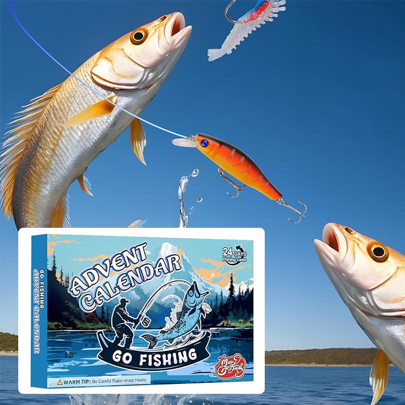 ANGLERVENT – 24 Days Christmas 2025 Countdown Fishing Tackle Set