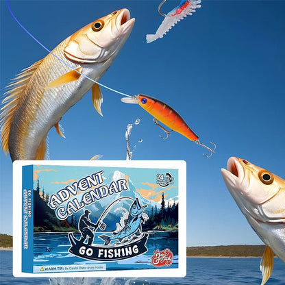 ANGLERVENT – 24 Days Christmas 2025 Countdown Fishing Tackle Set