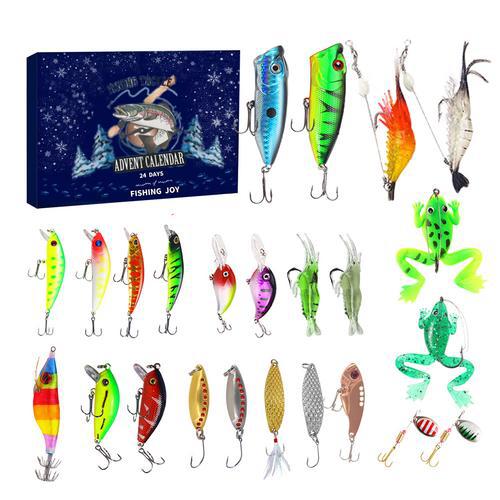 ANGLERVENT – 24 Days Christmas 2025 Countdown Fishing Tackle Set