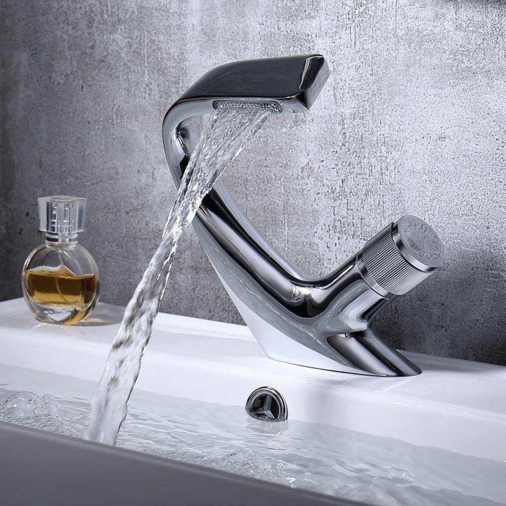 Aquacascade Basin TAP-modern waterfall wash basin made of brass for luxurious bathroom design 9