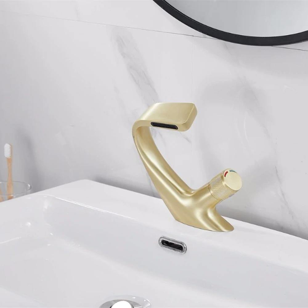 Aquacascade Basin TAP-modern waterfall wash basin made of brass for luxurious bathroom design 6