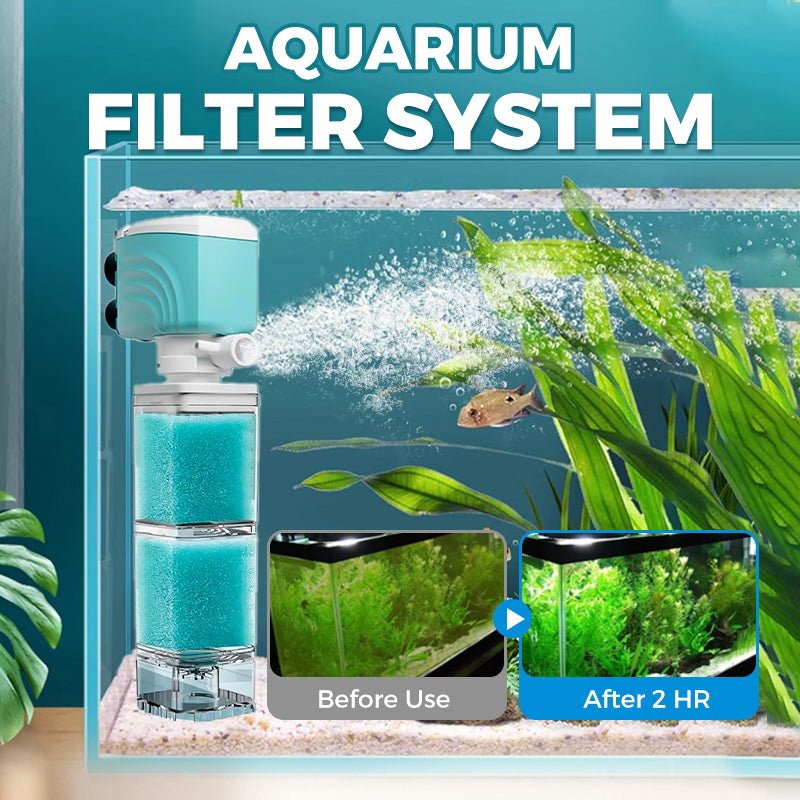 AQUAFLOW 5-IN-1 – Kristalhelder water & automatische reiniging voor aquaria