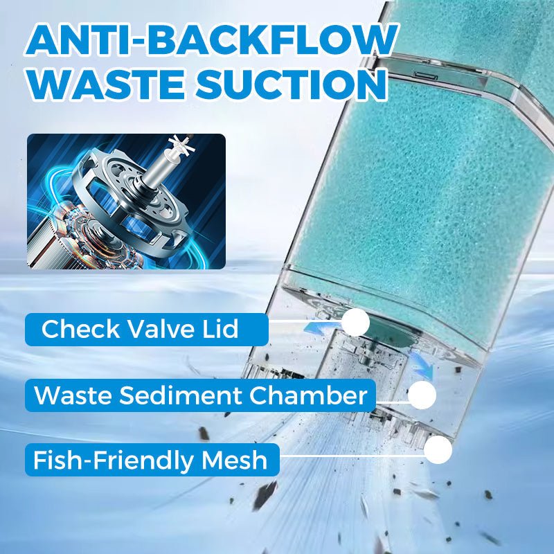AQUAFLOW 5-IN-1 – Kristalhelder water & automatische reiniging voor aquaria