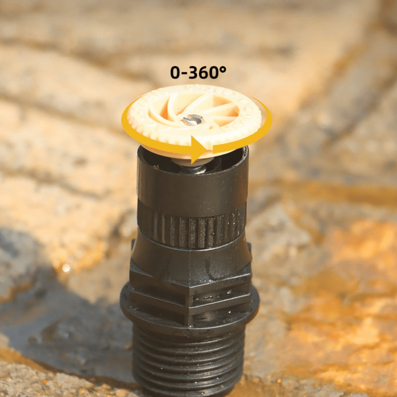 Automatic Rotating Sprayer for Lawn and Garden Irrigation – Water-Saving Design with Adjustable Spray Angles, Durable Plastic and Brass-4
