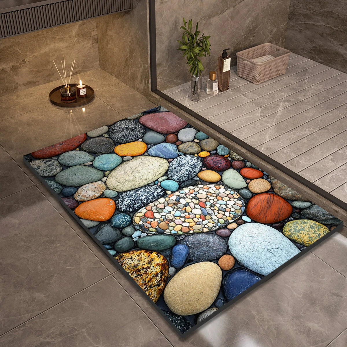 TAPIS DE BAIN AQUASOFT – Tapis de bain en diatomite pour sécurité et confort