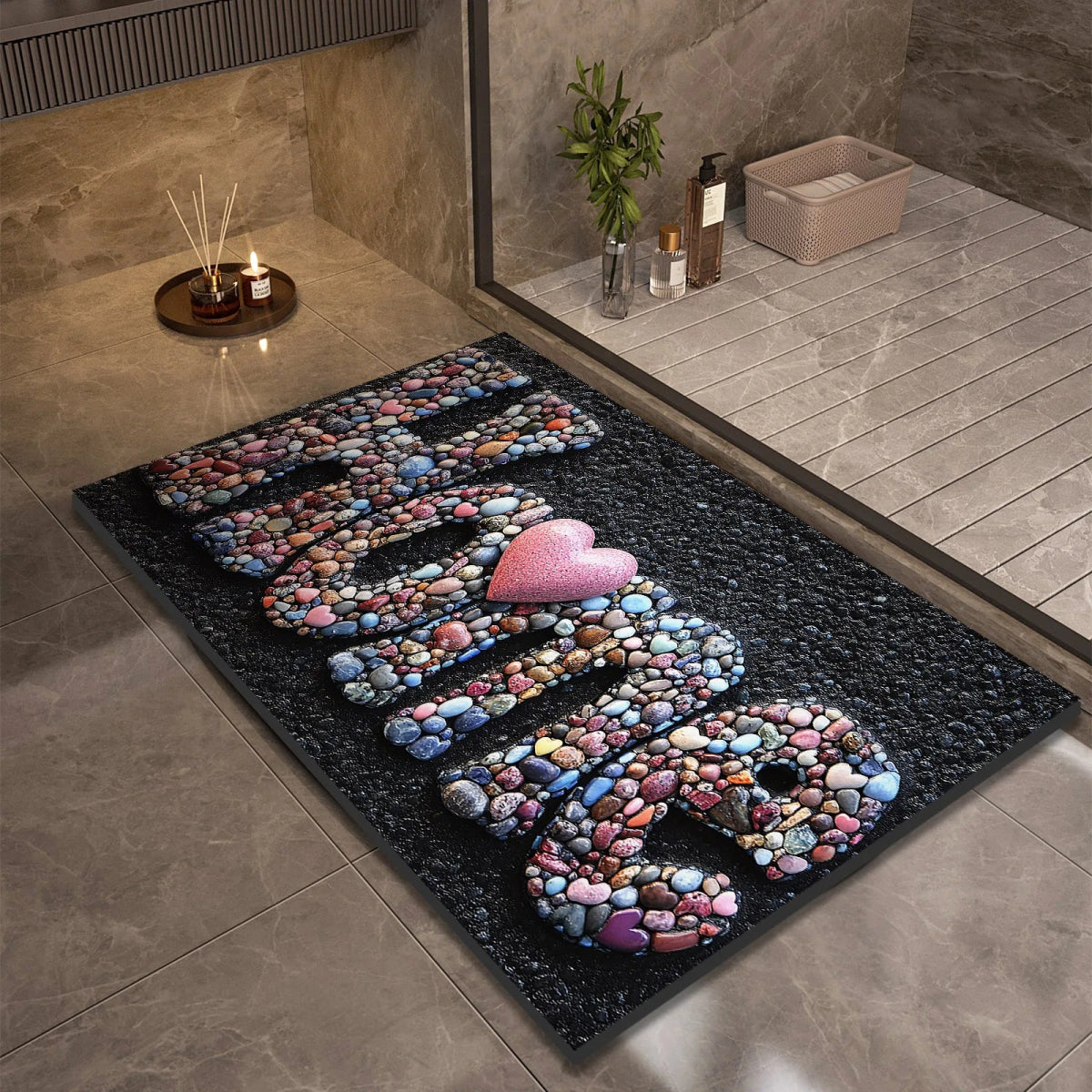 TAPIS DE BAIN AQUASOFT – Tapis de bain en diatomite pour sécurité et confort