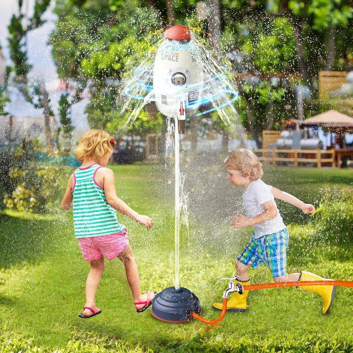 AQUASPIN – 360° Draaibare Watersproeier Speelgoed voor Kinderen