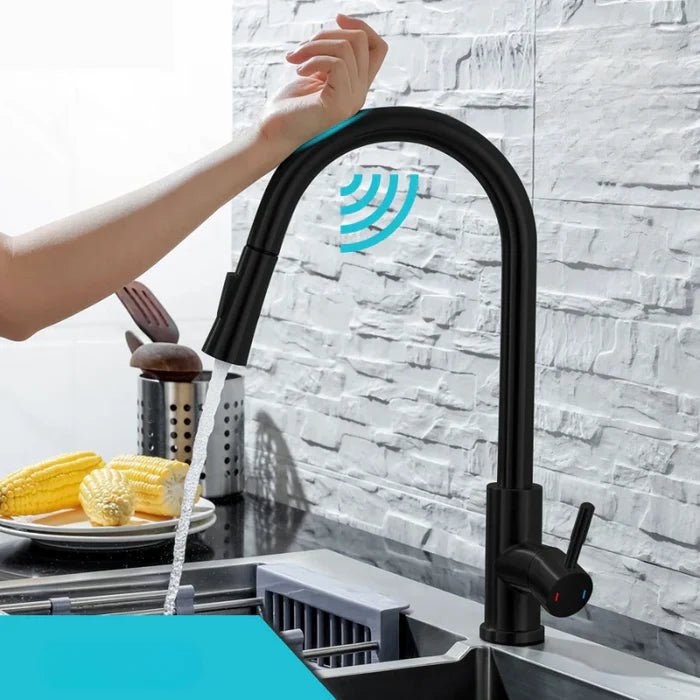 AQUATOUCH – Robinet de cuisine intelligent avec capteur et design escamotable
