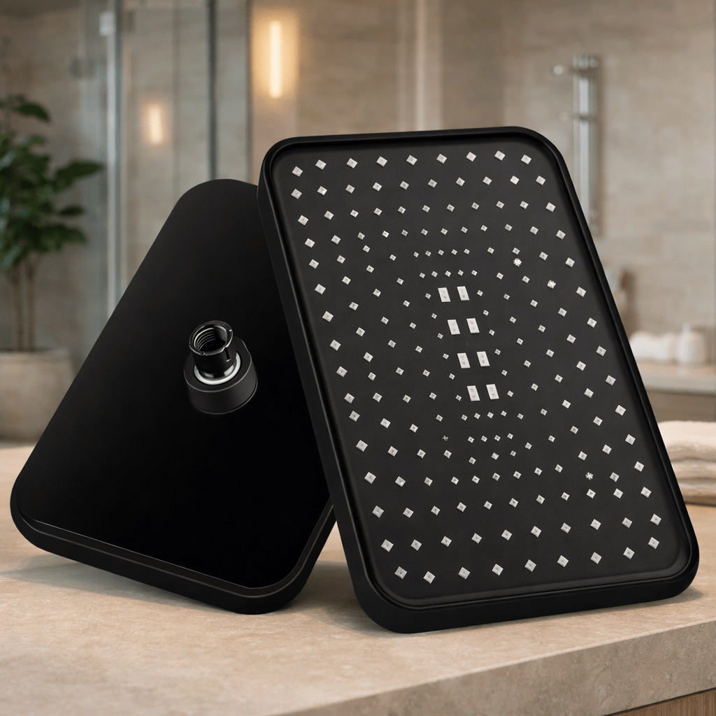 AQUELUX – Chuveiro de Chuva Ajustável 360° com Bicos Anti-Entupimento