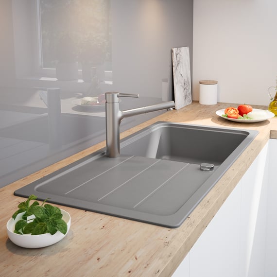  Architectura 50 ceramic sinks from Villeroy & Boch-Elegant & Zeitlos in Fossil-Grau for every bathroom-5