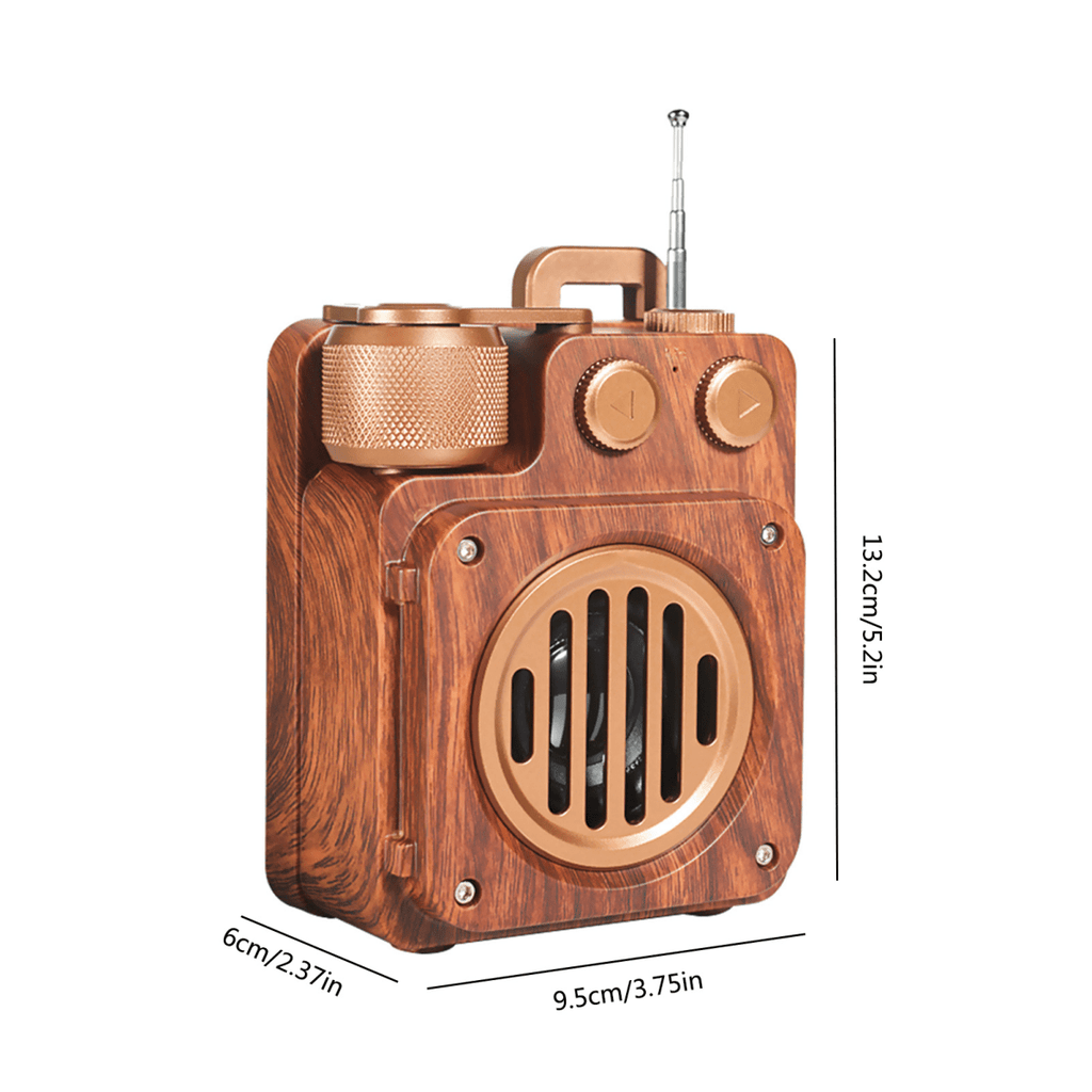 VINTAGEVIBE – Dark Academy Bluetooth Speaker with Rich Bass Performance 4