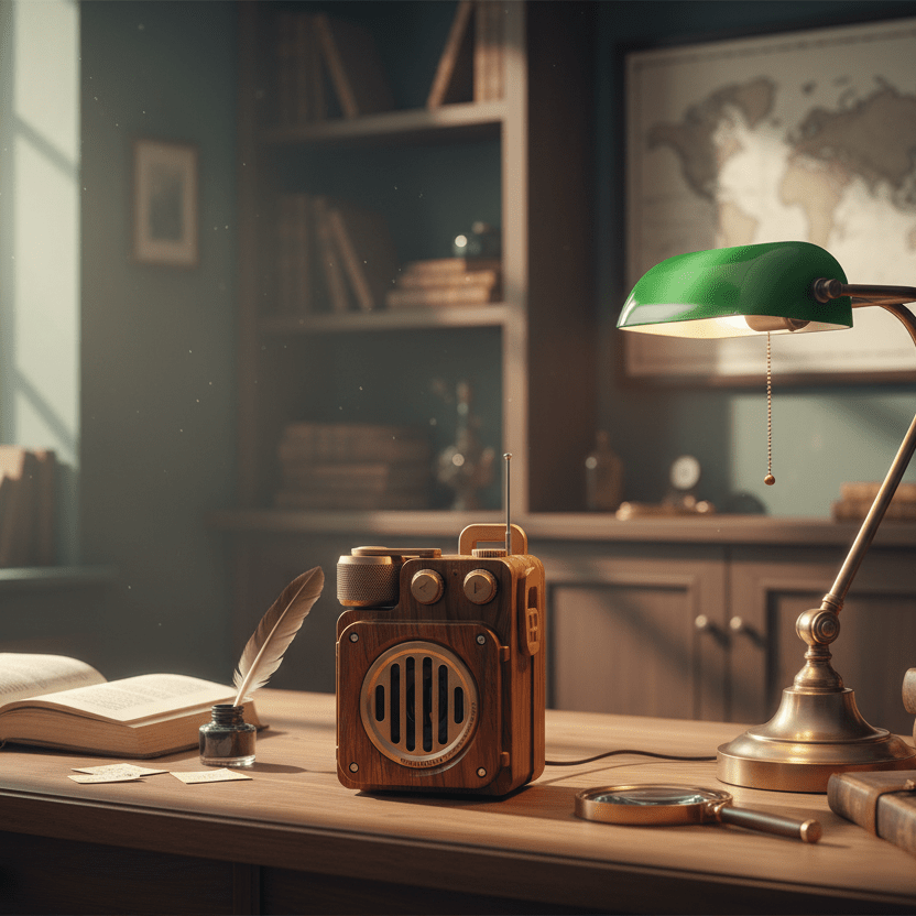 VINTAGEVIBE – Dark Academy Bluetooth Speaker with Rich Bass Performance 1