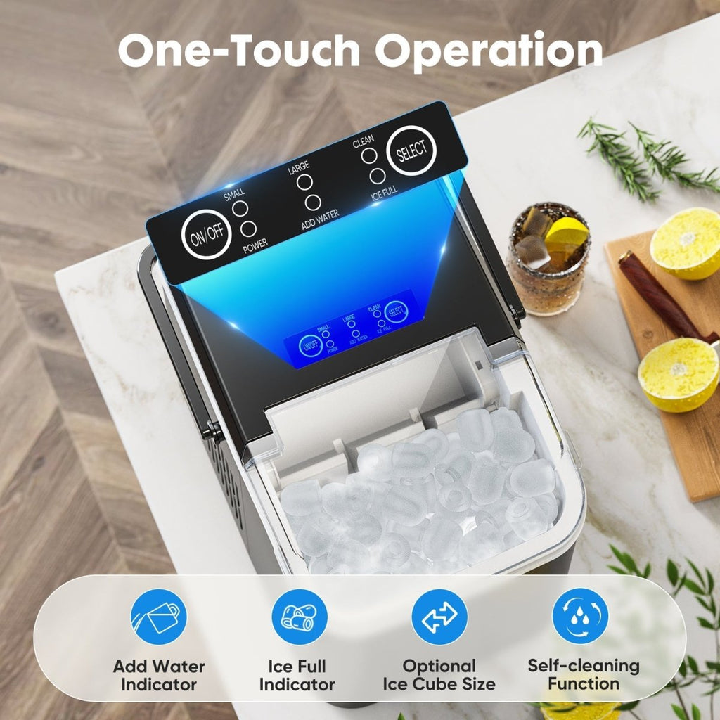 Compact Portable Ice Maker - Quick Ice Production & Self-Cleaning Function 5