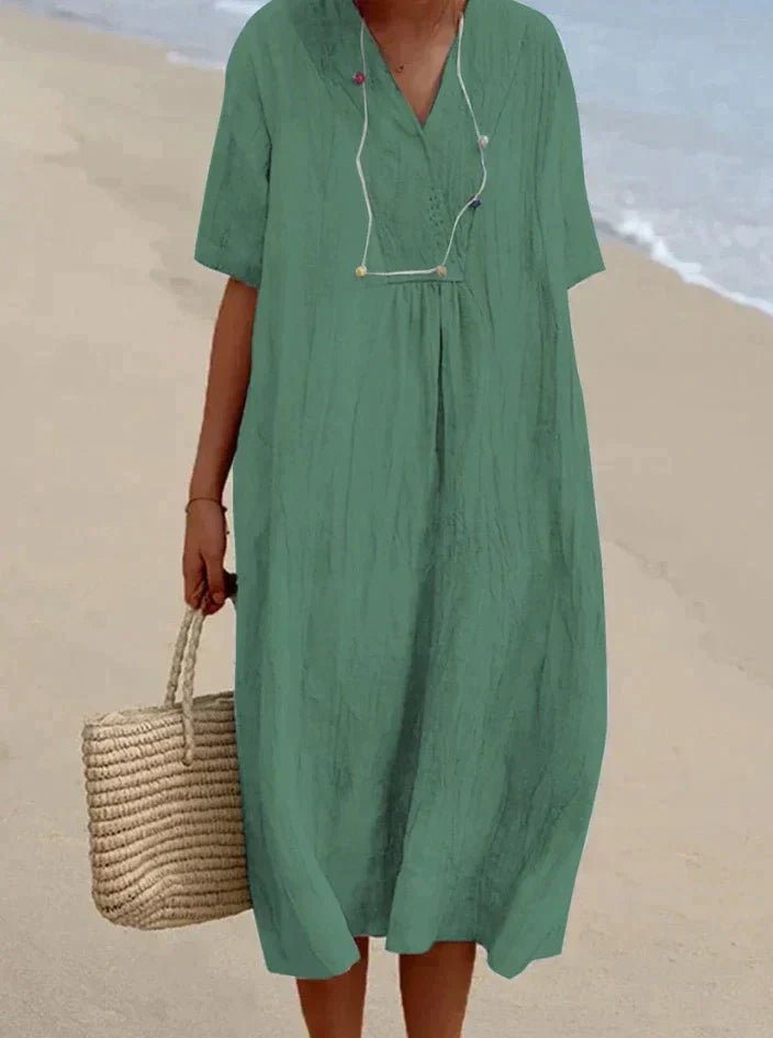 ARIA DRESS - Abito estivo in cotone e lino per il massimo comfort
