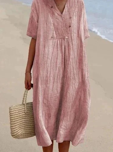 ARIA DRESS - Abito estivo in cotone e lino per il massimo comfort