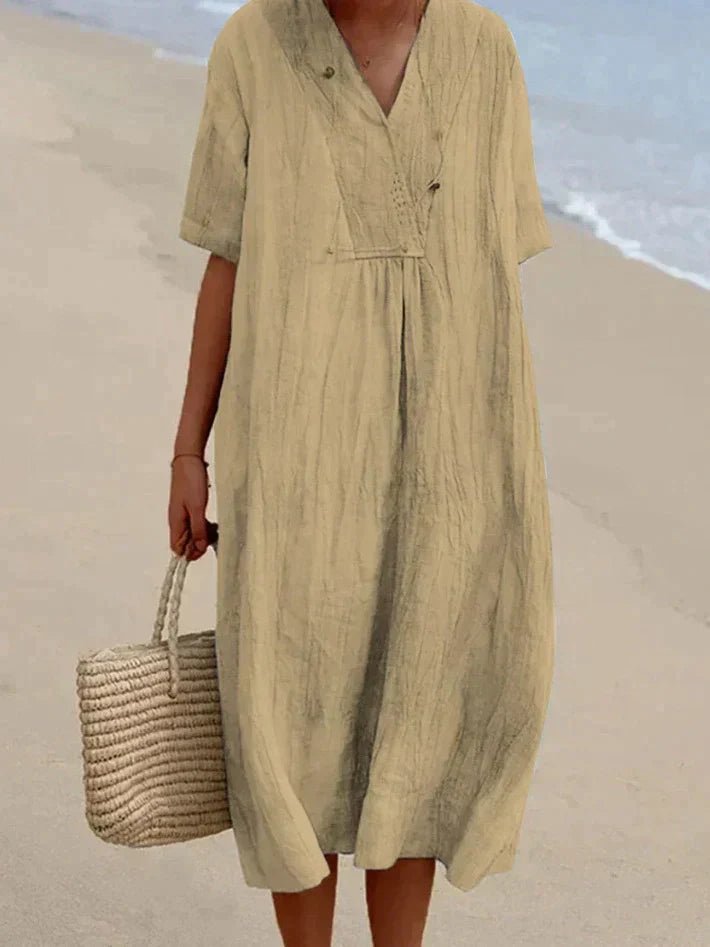 ARIA DRESS - Abito estivo in cotone e lino per il massimo comfort