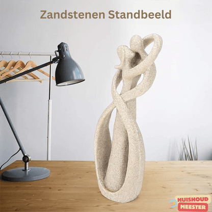 Scultura Armonia Embrace - Simbolo artistico di amore, legame ed eleganza senza tempo