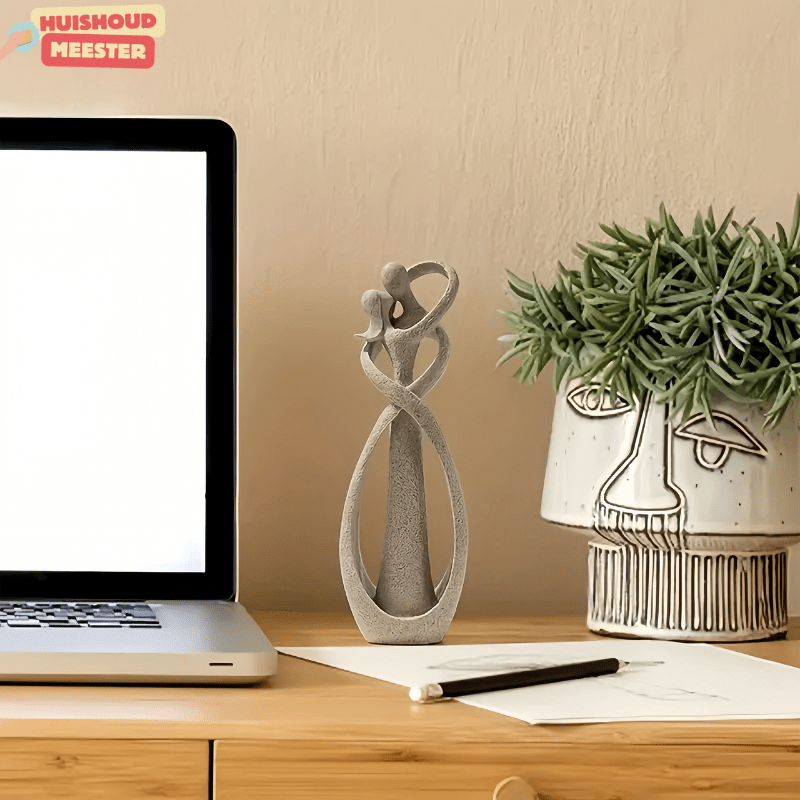 Sculpture Armonia Embrace - Symbole artistique de l'amour, de la connexion et de l'élégance intemporelle